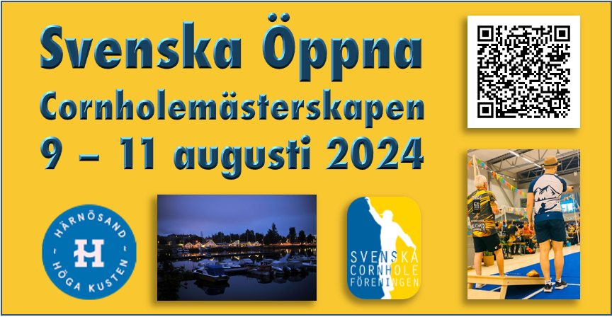 Svenska Öppna Cornholemästerskapen 2024 - Singel Elit Grundspel 1