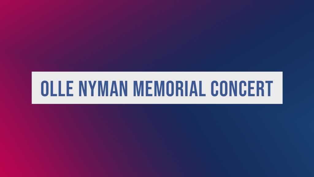 Olle Nyman Memorial Concert 2019