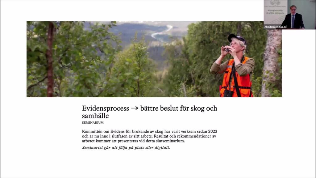 Evidensprocess → bättre beslut för skog och samhälle 3 december 2025