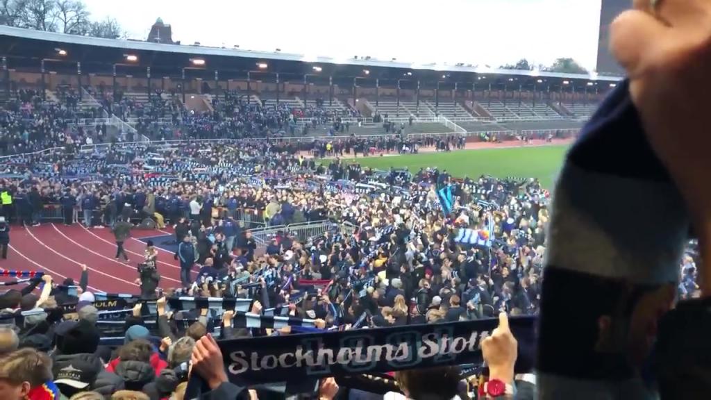 Sjung för gamla Djurgår'n på Stockholms Stadion