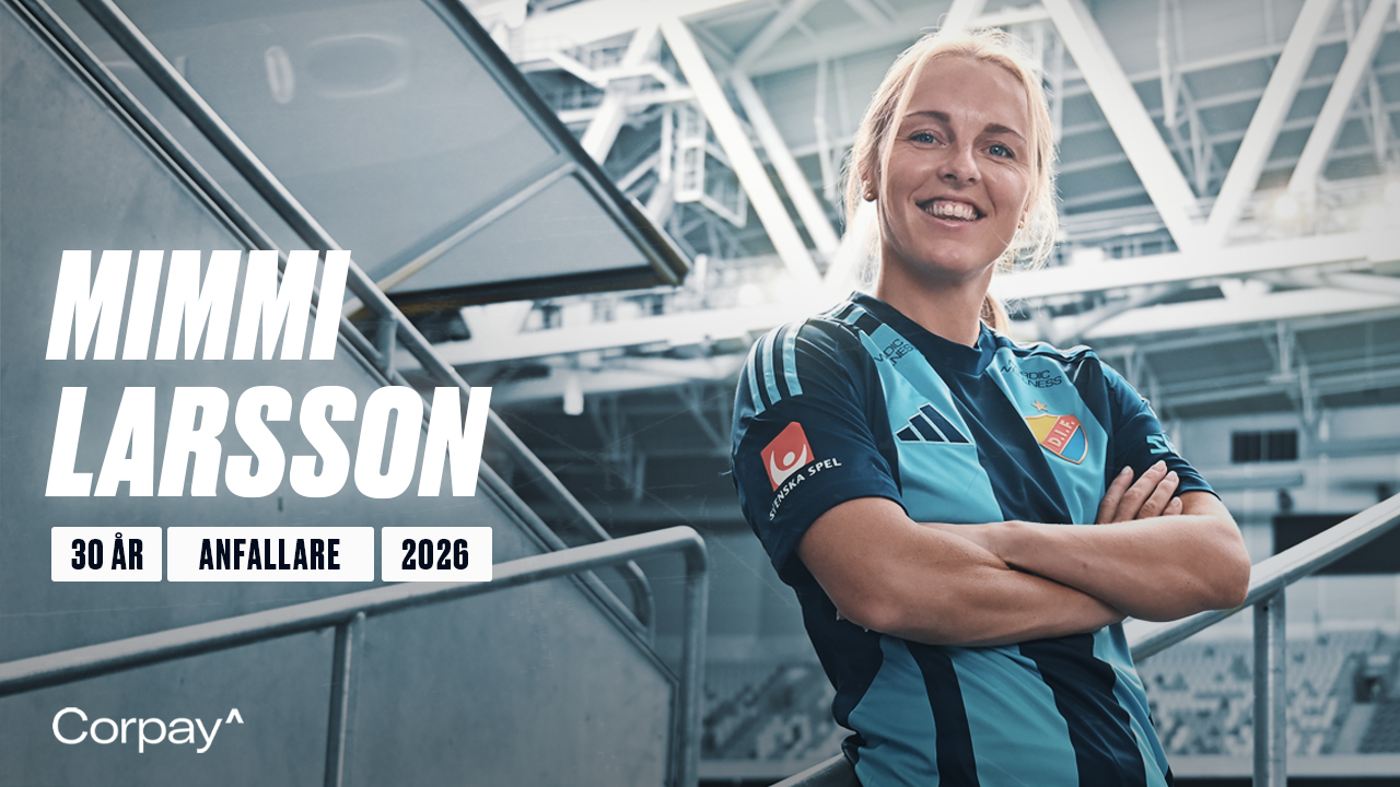 Djurgården Fotboll: 
        Välkommen Mimmi Larsson!
      