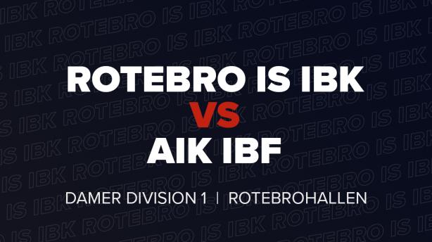 Rotebro IS IBK - AIK Innebandy