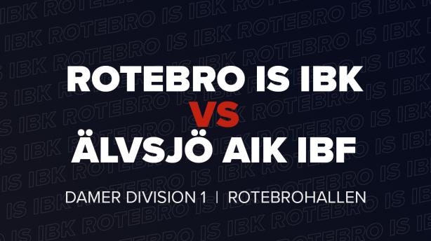 Rotebro IS IBK - Älvsjö AIK IBF