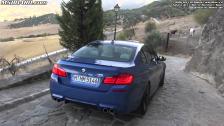 BMW M5 F10 x 3 in beautiful Southern Spain incl. revving