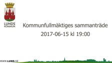 Kommunfullmäktiges sammanträde 2017-06-15 kväll