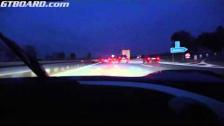 [4k] Koenigsegg Agera R night cruising on German Autobahn