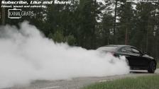 2nd burnout BMW M6 Gran Coupe slowmotion