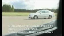 Dodge Viper vs Mercedes E55 AMG Kompressor: GTBoard.com