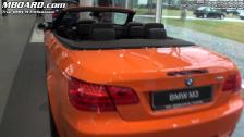 BMW M3 Feuer Orange II Individual Convertible with contrasting stitching orange