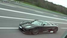 [4k] 250-374 km/h (156-233 mph) RACE Bugatti Veyron vs Koenigsegg Agera R by SNOOT
