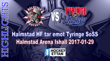 Highlights från Halmstad HF - Tyringe SoSS 2017-01-29