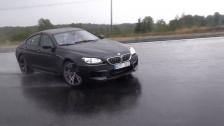 MORE rain + BMW M6 Gran Coupe and DSC off on track = fun!
