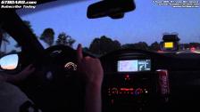 G-Power BMW M3 SKII on German Autobahn in the night all out