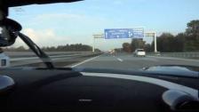 [4k] 324 km/h (202 mph) short stint Koenigsegg Agera R German Autobahn