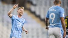 Anders Christiansen efter sitt första hattrick i MFF