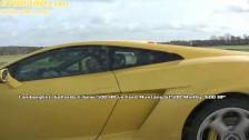 HD: Ford Mustang Shelby GT500 600 HP vs Lamborghini Gallardo 500 HP E Gear