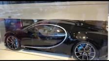 [4k] Bugatti Chiron in Monte Carlo showroom with a Koenigsegg Agera surprise visitor in Ultra HD 4k