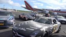 [4k] Gumball 3000 Airlines arrived to Prestwick Airport outside Edinburgh