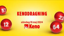 Keno söndag 19 maj