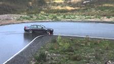 WIDE drifting in the rain with BMW M6 Cran Coupe from above point of view