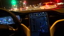 Night driving Tesla Model S P85+ 421 HP with Gustav