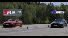 Audi RS7 (stock) vs tuned BMW M5 F10 (Bimmers of Sweden Official)