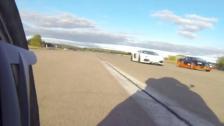 Bikecam: Drag RACE Bugatti Veyron Vitesse vs Lambo Aventador vs BMW S1000RR