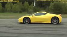 Ferrari 458 Speciale vs F12Berlinetta x 2 races for GTBOARD.com