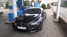 Super-duper fuel in Germany for the BMW M6 Gran Coupe, then rain :(