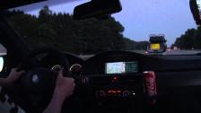 305 km/h GPS-verified (189 MPH) G-Power BMW M3 SKII on German Autobahn UNCUT