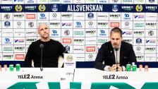 Presskonferensen efter förlusten mot Malmö