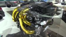 Brabus 850 HP engine V8 BiTurbo in detail at Frankfurt 2013 IAA
