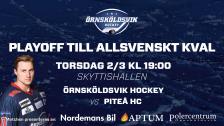 Örnsköldsvik HF - Piteå HC Playoff 1