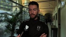 Erdal Rakip på spelarhotellet inför Juventus borta