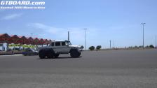 [4k] Brabus B63 6x6 launches full throttle from Spanish tollstation during Gumball 3000 Miami2 Ibiza