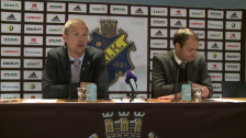 Presskonferensen efter AIK-DIF 2012