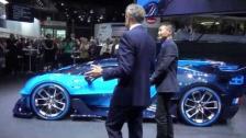 Premiere Bugatti Vision Gran Turismo with Mr Wolfgang Dürheimer at Frankfurt 2015