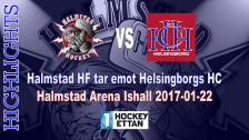 Highlights från Halmstad HF - Helsingborgs HC 2017-01-22