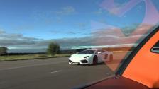 Incar view Bugatti Veyron Vitesse triple DRAG RACE vs Lamborghini Aventador vs BMW S1000RR