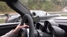 [4k] Autobahn + Porsche 918 Spyder + Koenigsegg Agera R clearcoated = art in motion :)