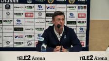 Presskonferens efter Hammarby-matchen