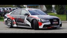 [4k] Review MTM S8 Talladega R Audi S8 on Autobahn it is ALL OUT 320 km/h (200 mph) GPS