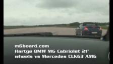 Mercedes CLK63 AMG vs Hartge BMW M6 Cabriolet