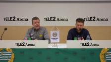 Presskonferensen efter 1-1 mot Mjällby