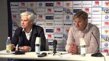 Presskonferensen efter 1-1-mötet med Kalmar FF