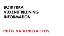 Information Inför nationella prov (NP)