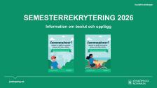 Semesterrekrytering 2026