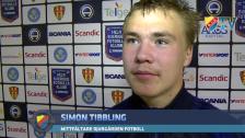 Simon Tibbling om sitt viktiga mål