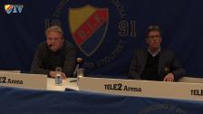 Presskonferensen efter DIF-IFK Göteborg
