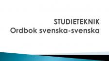 Ordbok svenska - svenska (på serbiska)